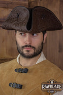 Pirate hat Jack Rackham, deluxe, brown