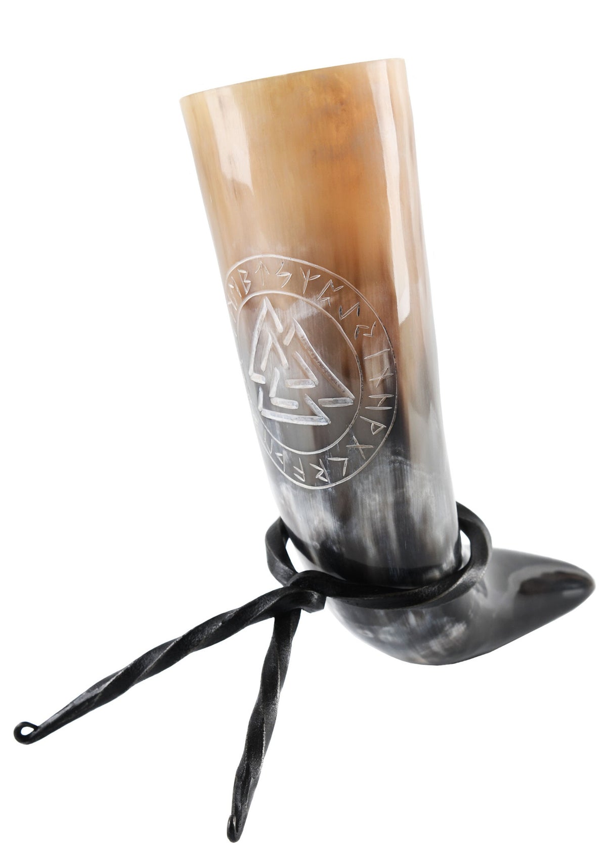 Drinking horn Valknut, 200-300 ml