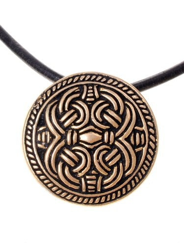 Birka Disc Fibula Borrestijl, Bronze