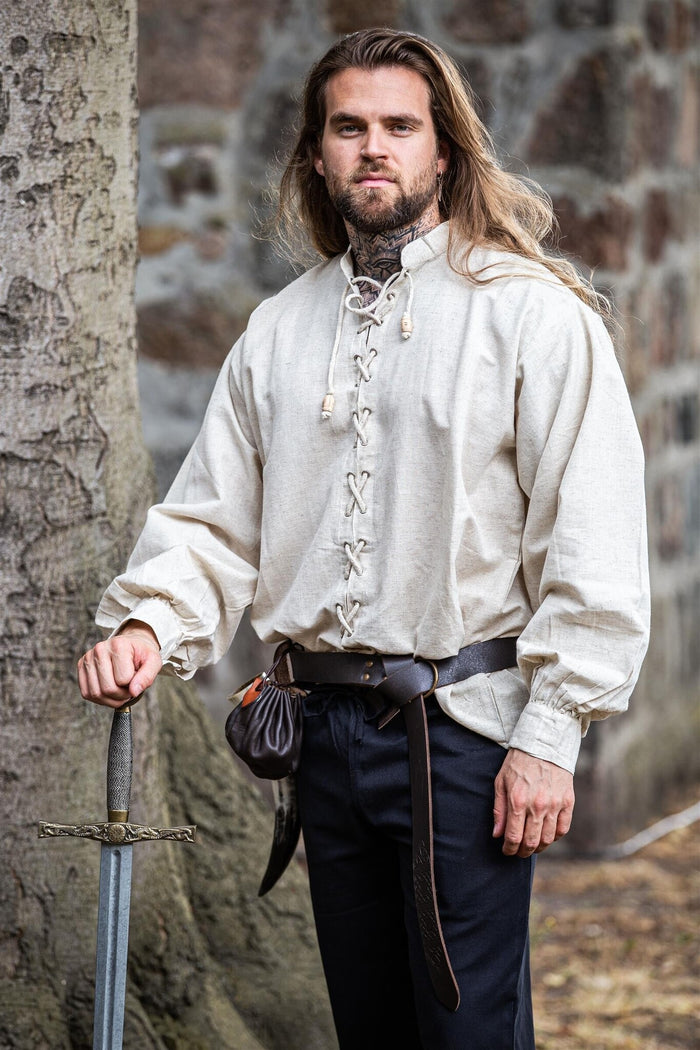 Medieval shirt Dagwin, cream