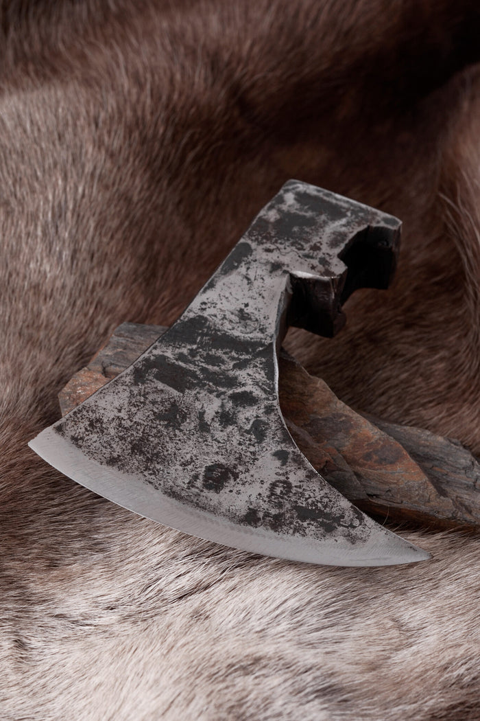 Viking bearded axe blade skeggox, 19 cm, type B, semi-sharp
