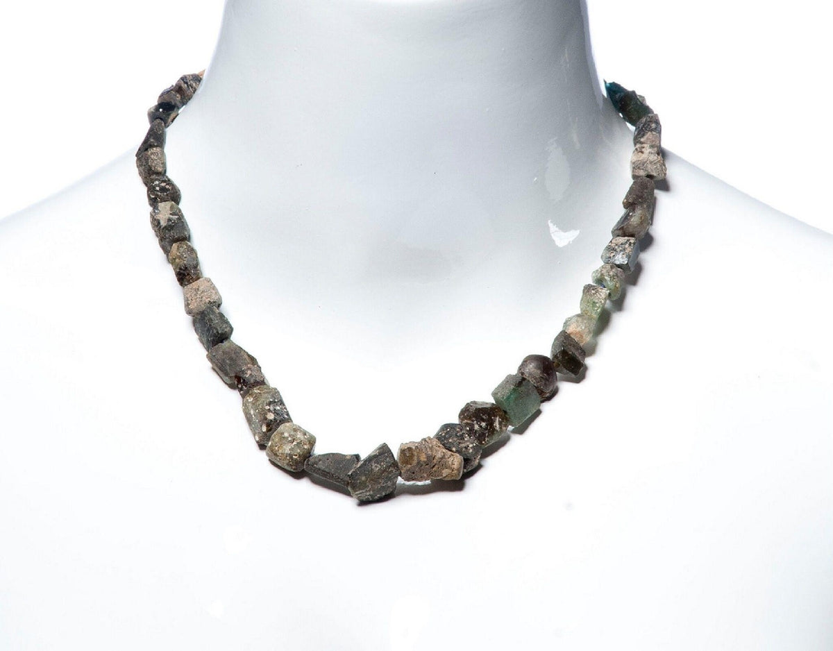 Glass beads Viking necklace, 25 beads