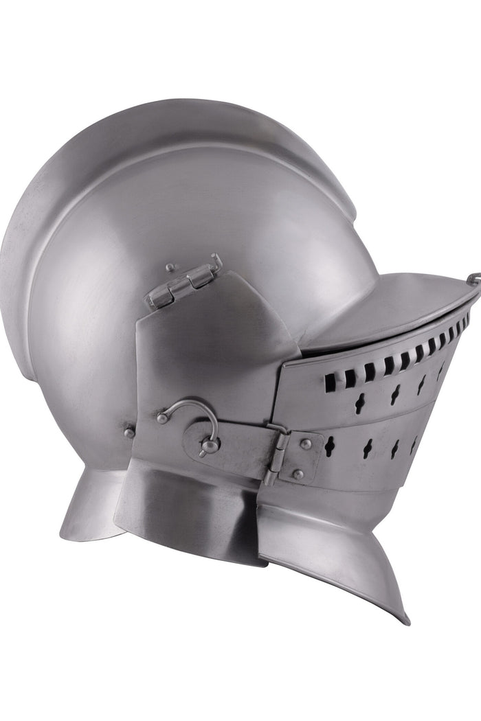 Burgonet with visor and falling buffe, 2 mm (battle-ready)