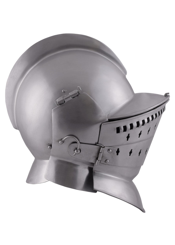 Burgonet with visor and falling buffe, 2 mm (battle-ready)