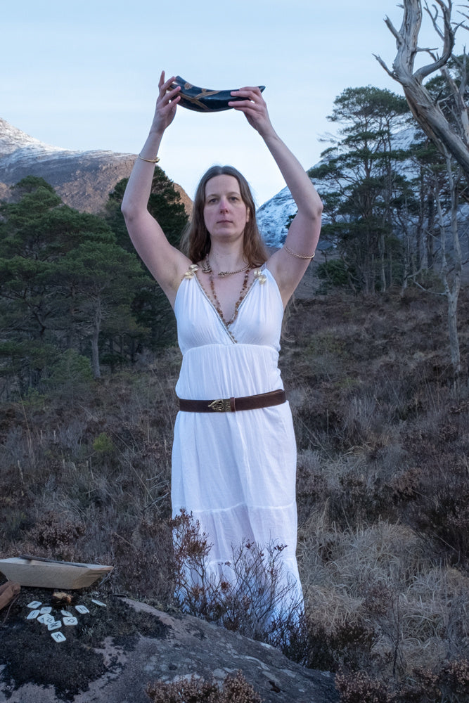 Goddess Dress Athena, white