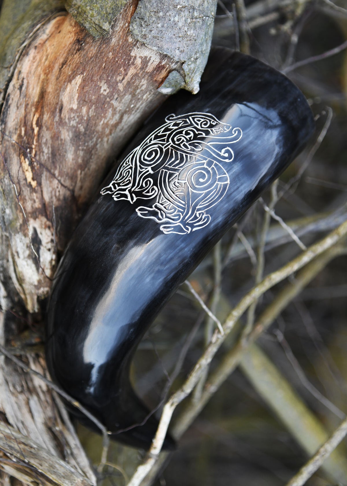 Drinking horn, dragon, 200-300 ml
