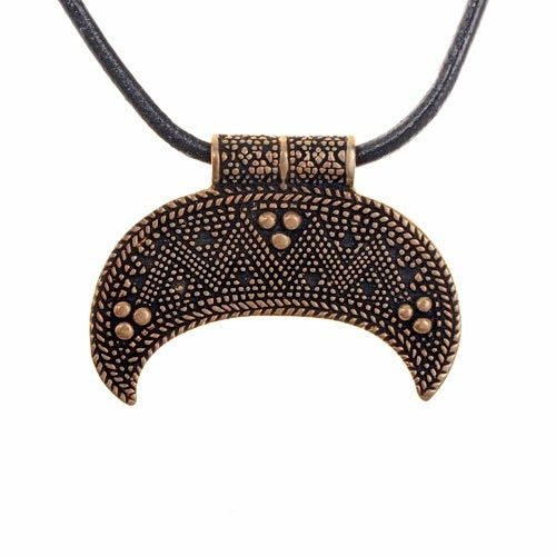 Slavic Lunula amulet small, bronze
