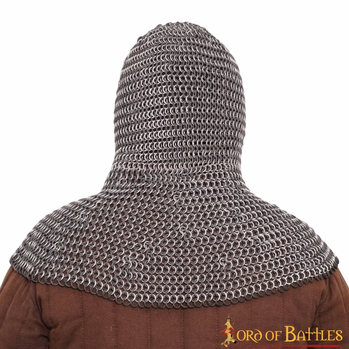 Chainmail coif, aluminium & rubber, 10 mm