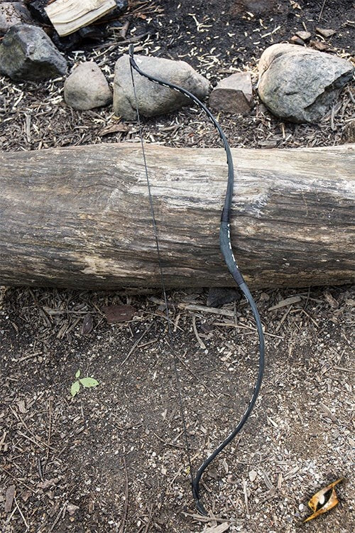Recurve bow, black, 118 cm, 24-26 lbs