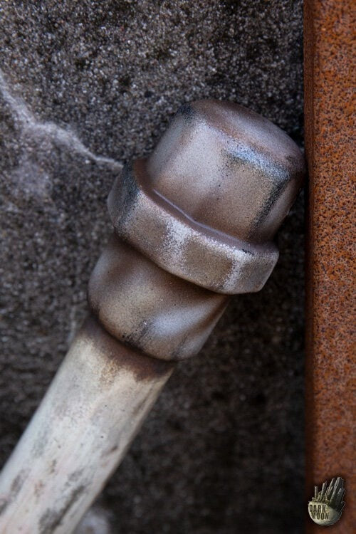 LARP metal pipe, steel colour