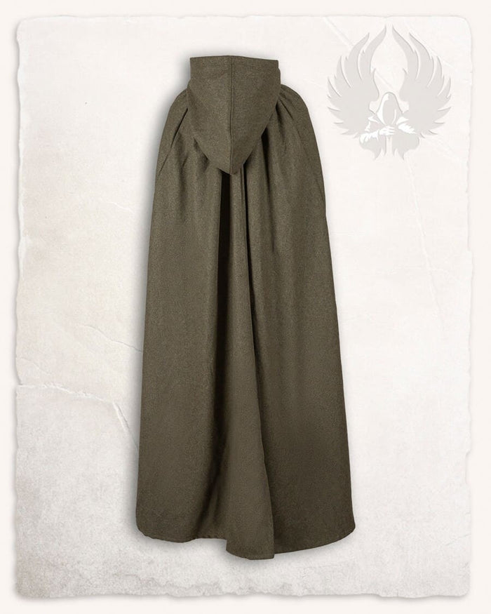 Cloak Harun, wool blend, olive