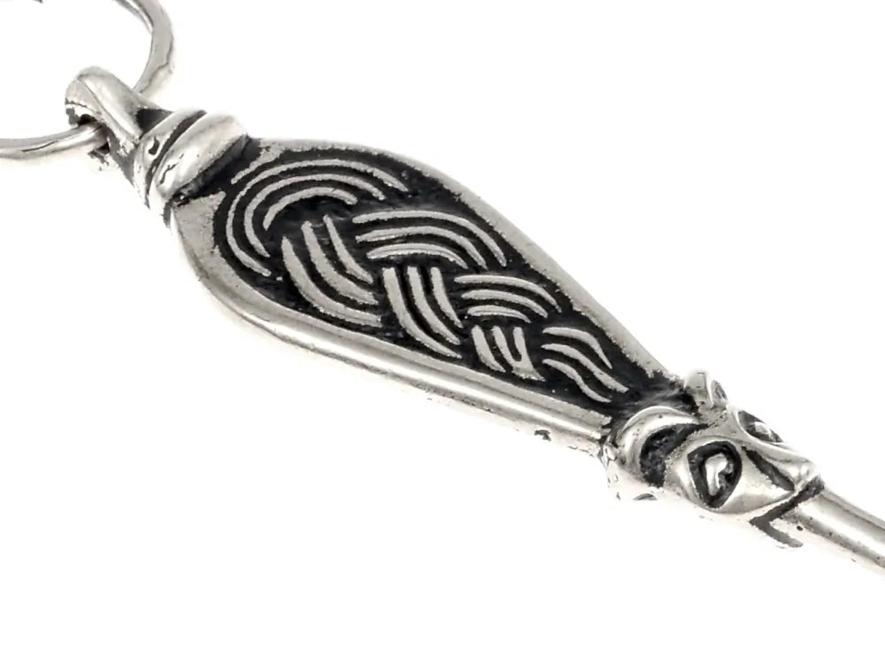 Viking ear spoon Adelsö, silvered bronze