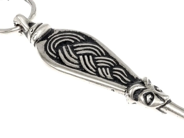 Viking ear spoon Adelsö, silvered bronze