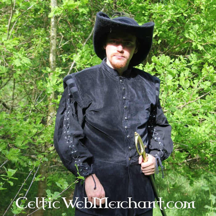 17th century hat Randell, brown, wool felt