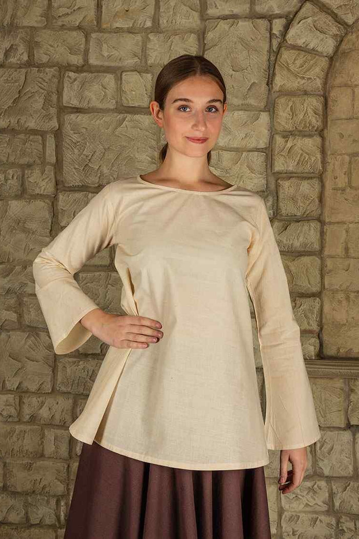 Renaissance blouse Valerie, cotton, natural