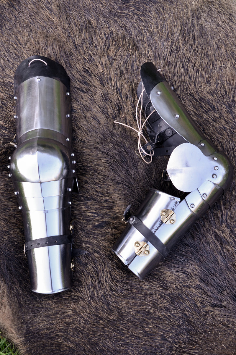 Vambracci del XV secolo, armatura per braccia, 1,6 mm