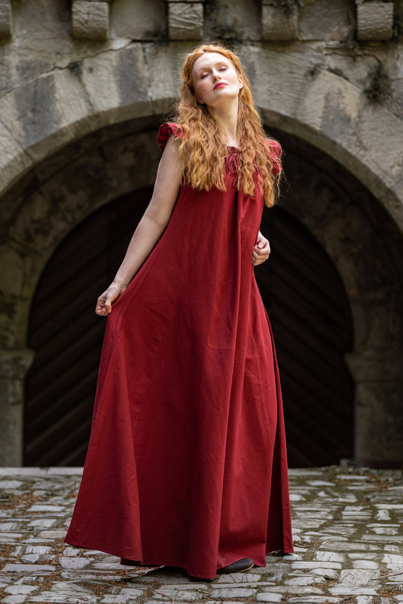 Robe Renaissance Clara, rouge
