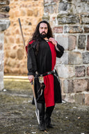 Surcoat, checked, black-red