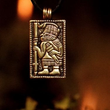 Vendel Warrior Torslunda Pressed Plates, Pendant, bronze