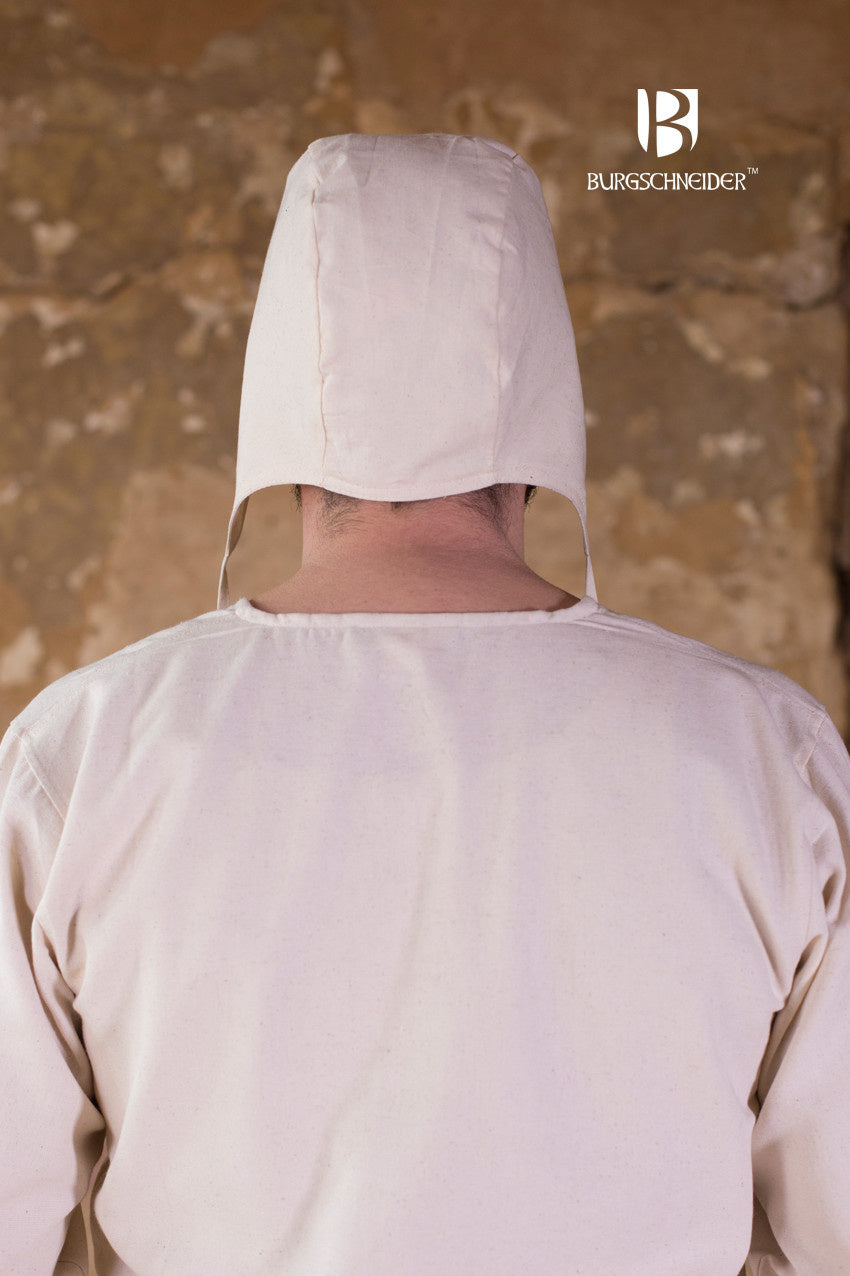 Medieval coif Bertram, natural