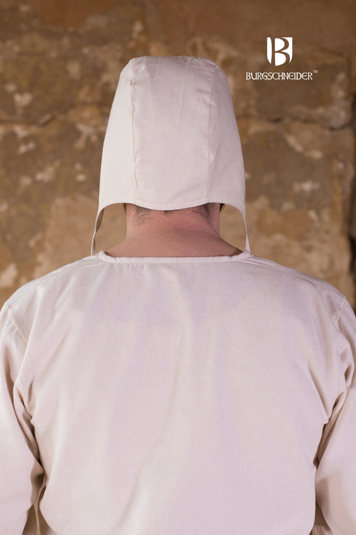 Medieval coif Bertram, natural