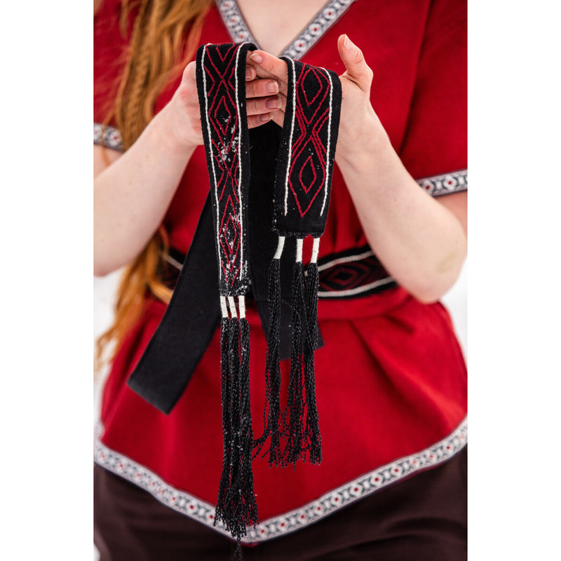 Cintura vichinga Caja, nera, 235 cm