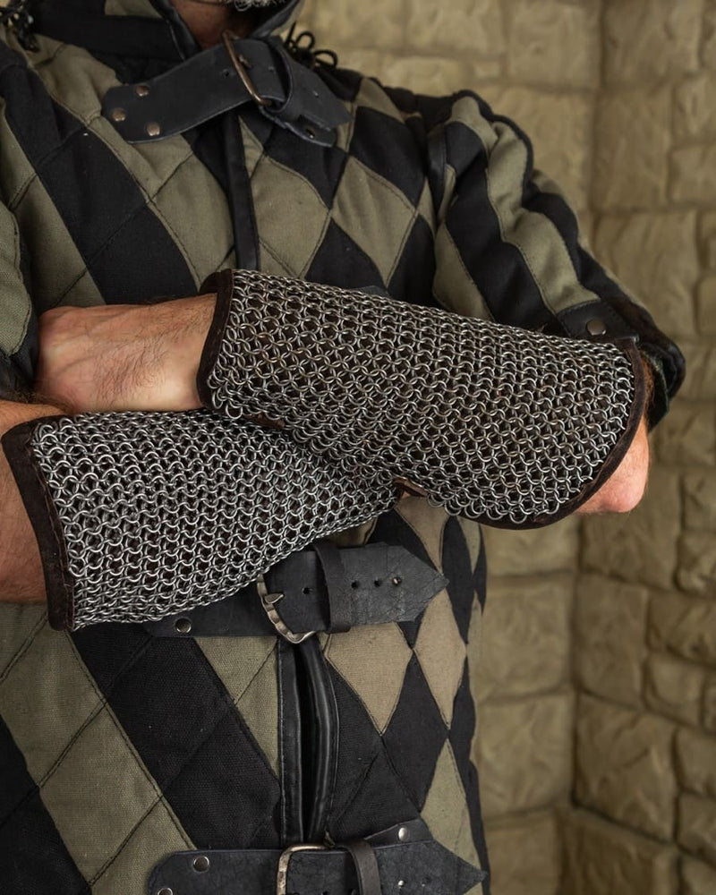 Connor chainmail bracers, forearm guards, 8 mm