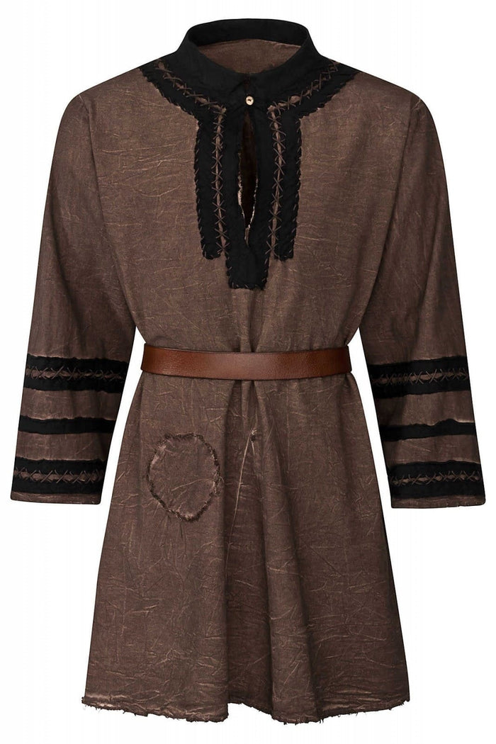 Medieval tunic Halfdan, medieval, brown