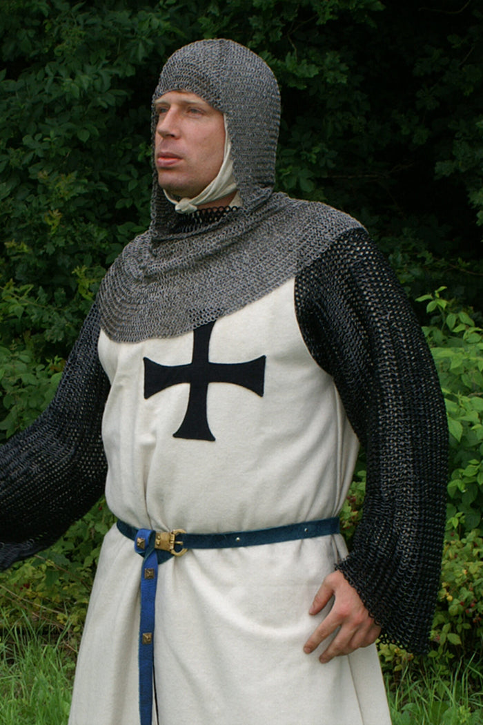 Historical Teutonic surcoat, cream