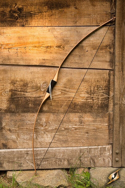 Longbow, light wood, 24-26 lbs