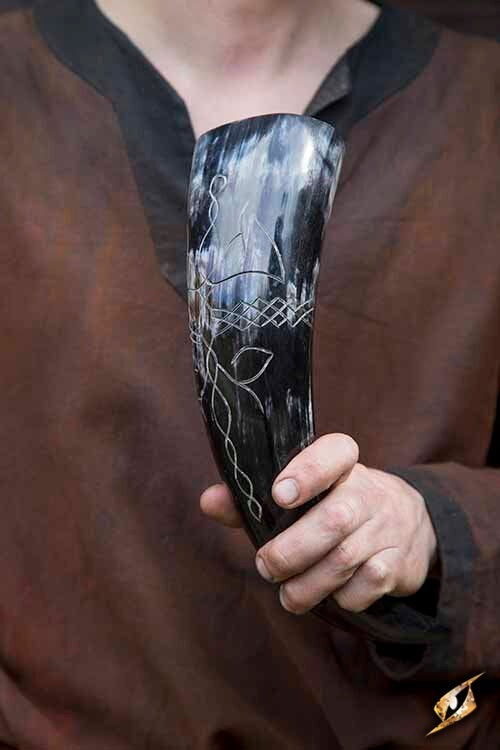 Celtic drinking horn 0,5L, dark