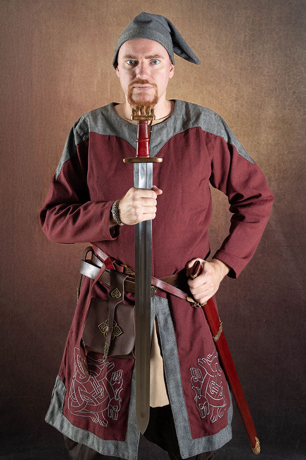 Wikingermütze Toki, grau, Wollmix