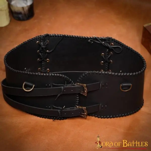 Broad Viking belt, brown