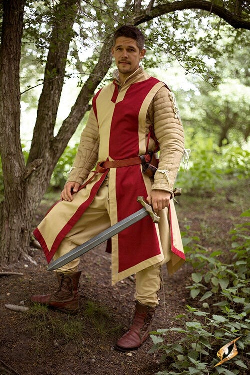 Tabard Geoffrey, beige-red