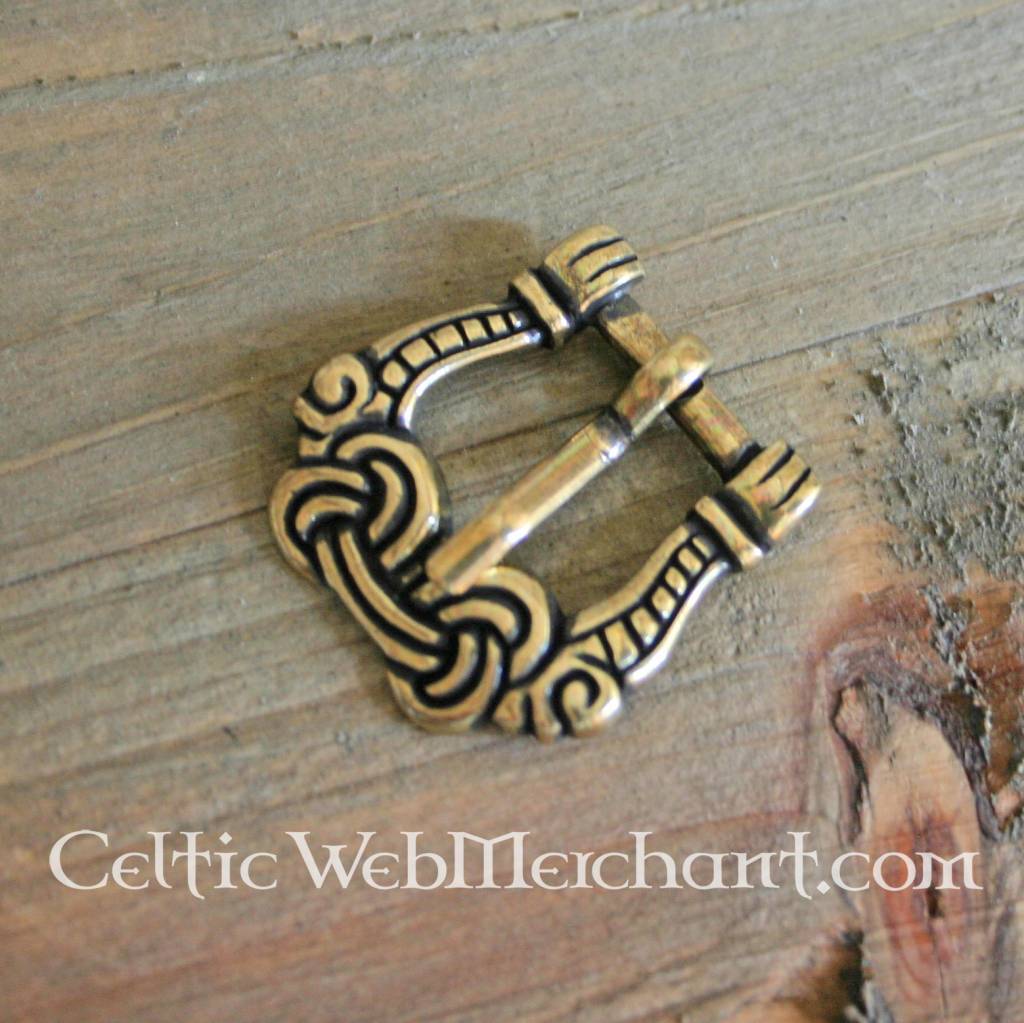 Viking buckle gripping hands, zamak