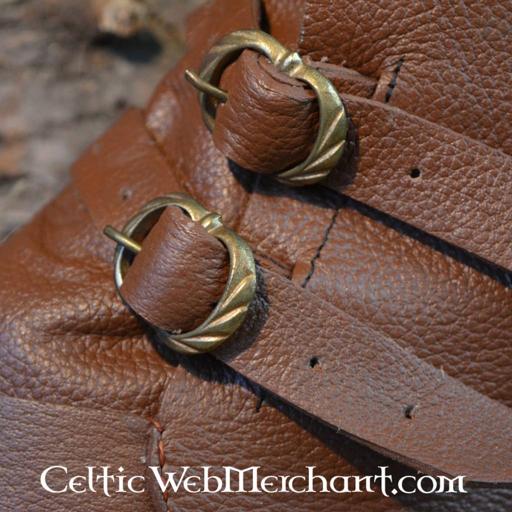 Medieval shoes, 1200–1400, brown