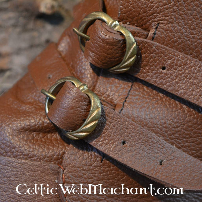 Medieval shoes, 1200–1400, brown