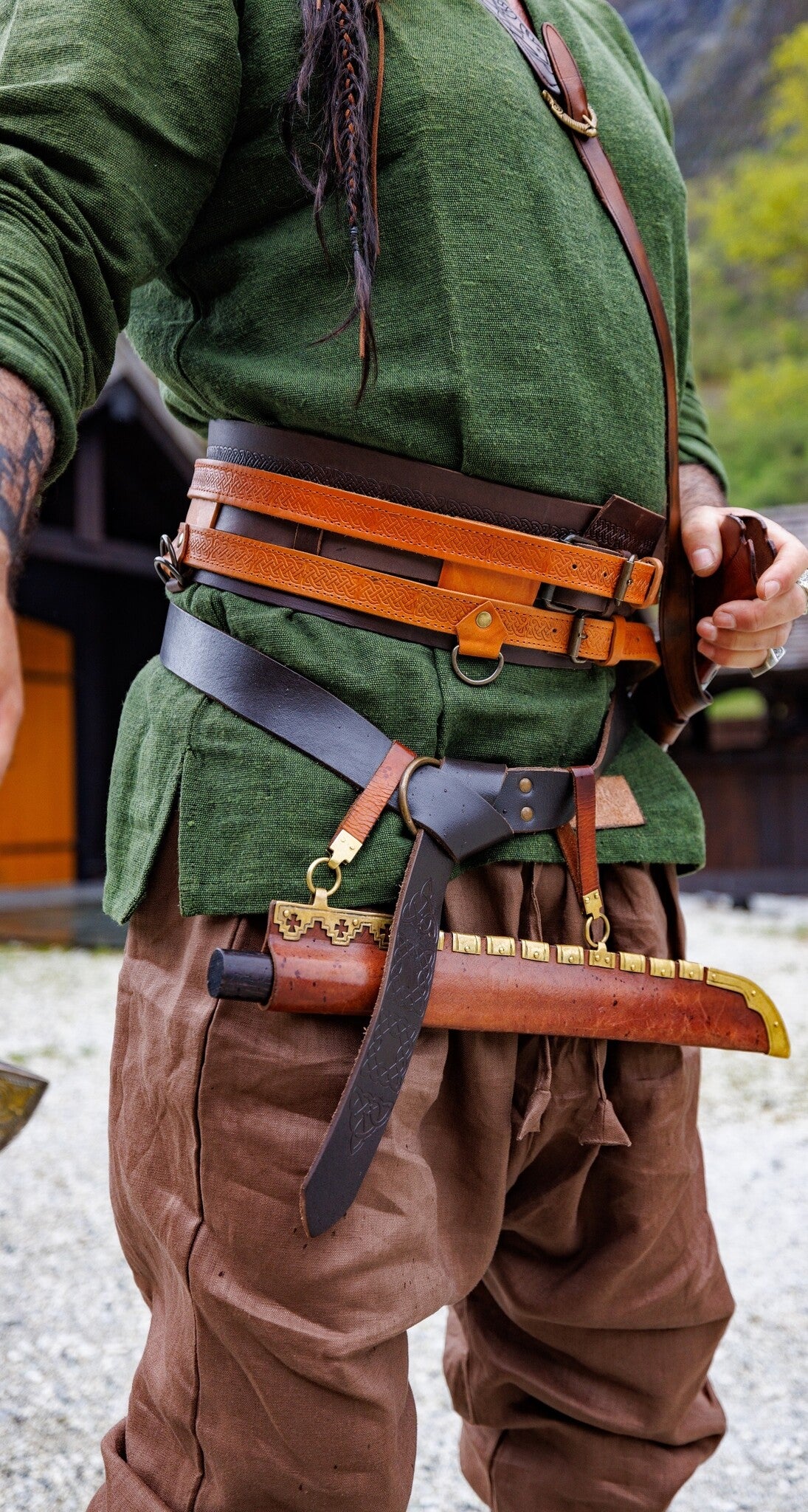 Viking tunic Hans, green