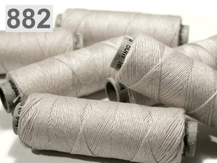 Linen yarn light grey, 50 m