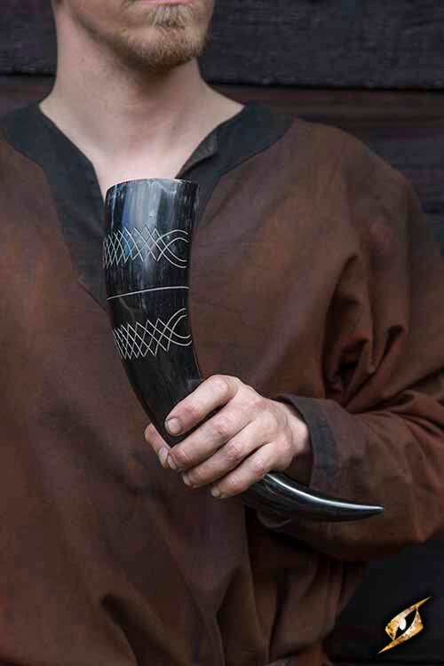 Drinking horn Druid 0,5L, light