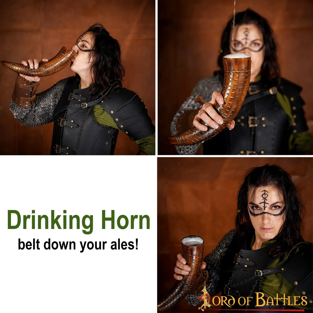Drinking horn Barbarian, 300-500 ml