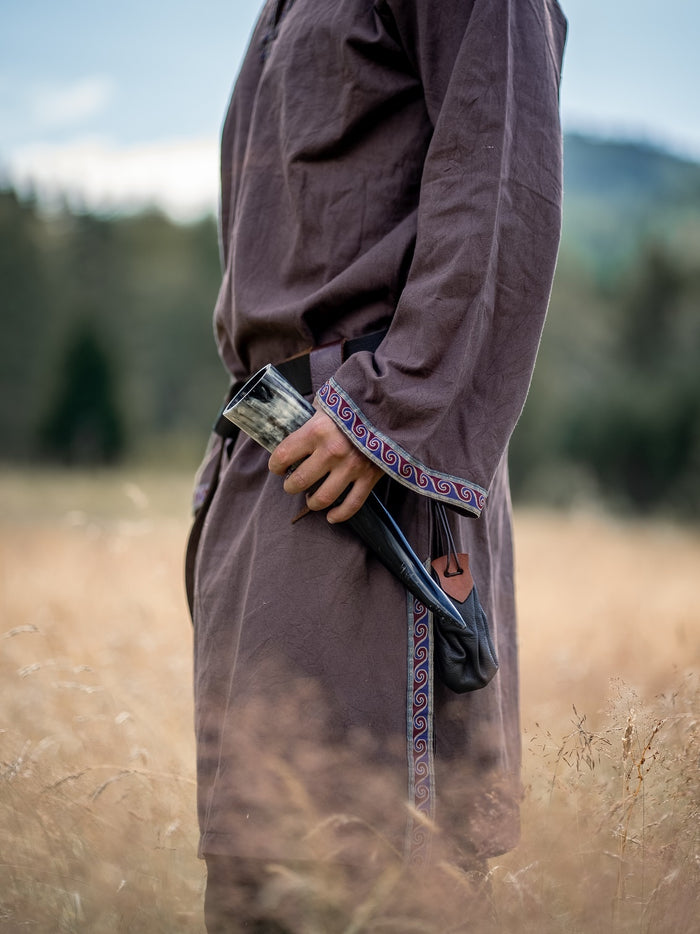 Germanic Thorsberg tunic Wulfhard, dark brown