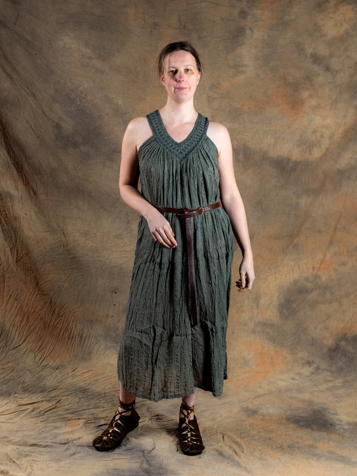 Goddess Dress Hera, nature green