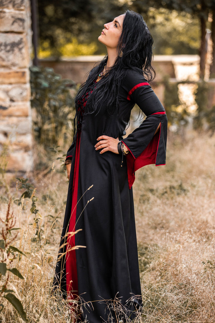 Dress Eleanora red-black