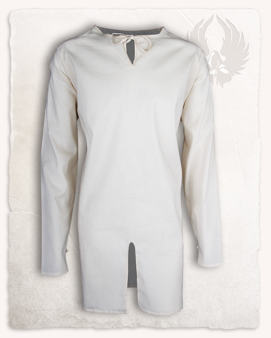 Medieval tunic Tungsten cotton cream