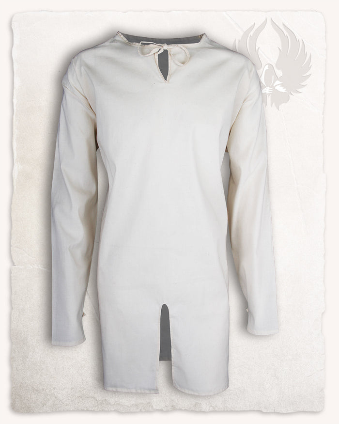 Medieval tunic Tungsten cotton cream