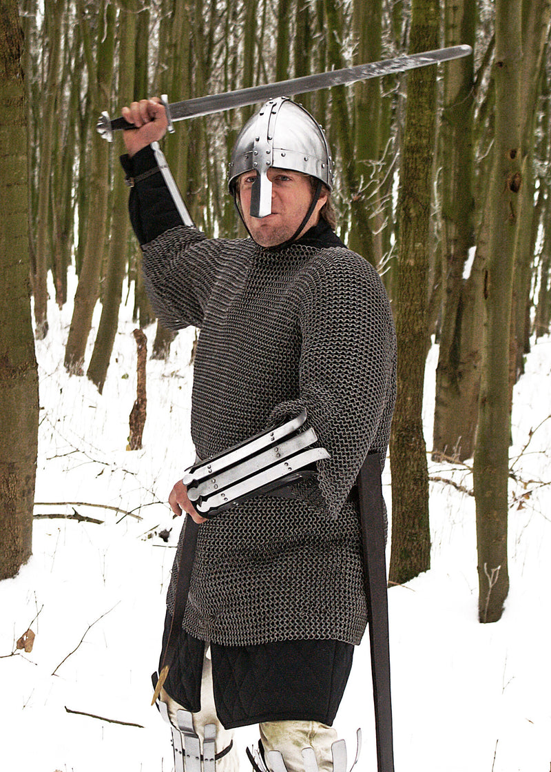 Haubergeon, gemischt, flache Ringe, keilförmige Nieten, 8 mm