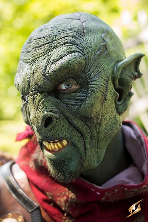 Bestial Orc Mask Green