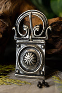 Roman buckle with plate, 1st century AD, silver-plated