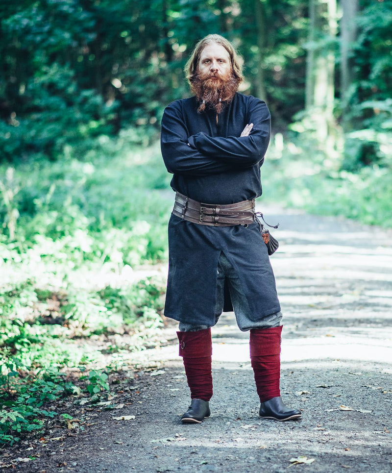 Lange Vikingtuniek Hvitserk, zwart